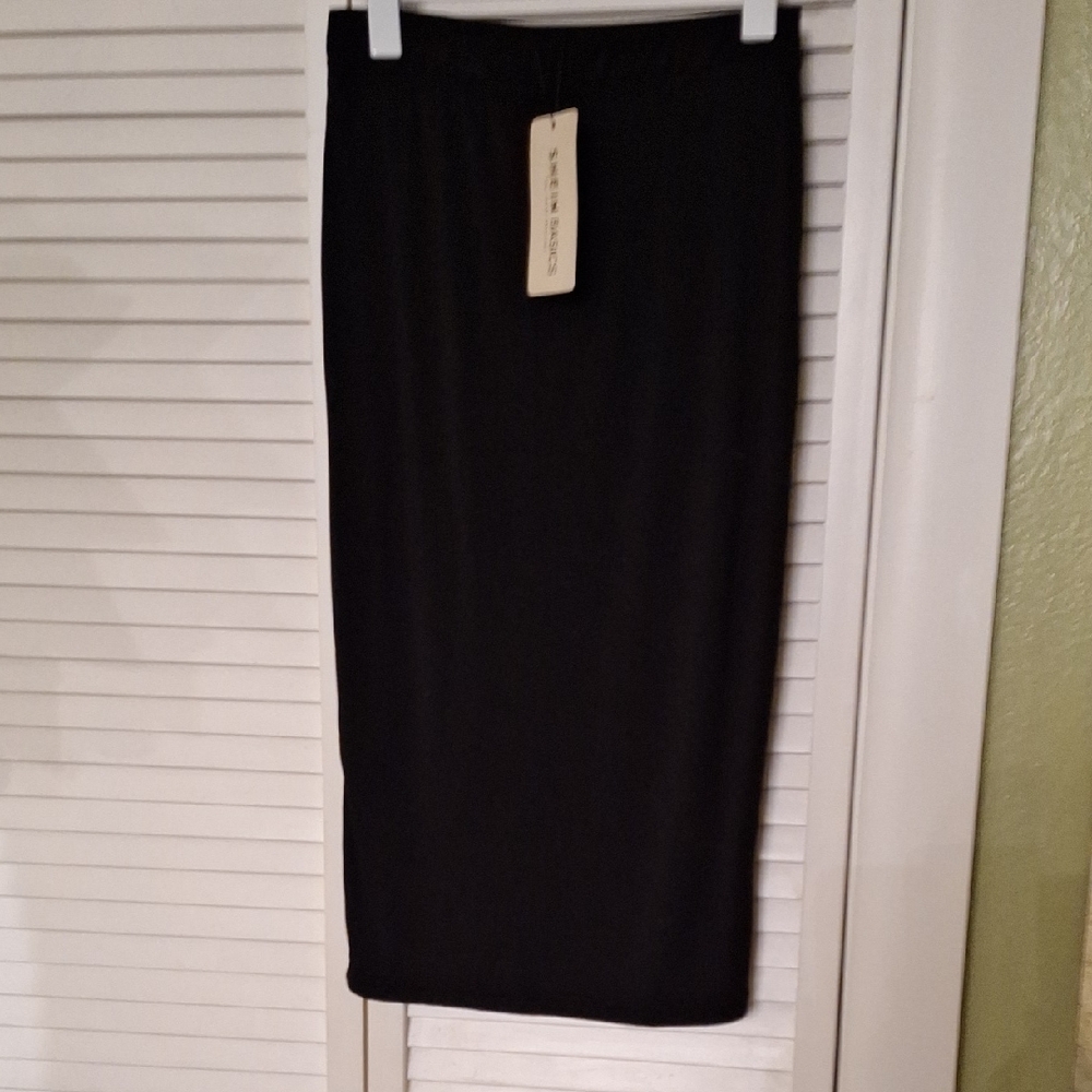 SHEIN Elegant Black Pencil Skirt